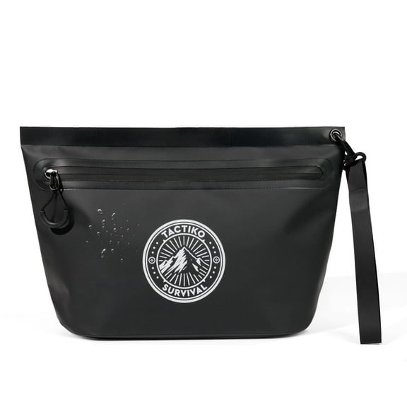Tactiko Heavy-Duty 2L Splash Water Resistant Zipper Pouch - Organizer for Dry Bags, Travel Bags - Protection from Sand, Mud, Rain - Outdoor, Survival, Camping, Hiking, Beach Vacation Essentials