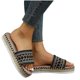 thumbnail image 4 of Amzcrzy Zapatos de mujer,Zapatos de mujer,Zapatillas de mujer, Sandalias de estilo étnico para mujer, suela gruesa, con boca de pez, pantuflas de cuerda color caramelo Sandalias Mujer Zapatillas De C, 4 of 7