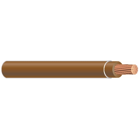 Southwire 500-ft 10-AWG Brown Copper THHN Wire (by-The-Roll)