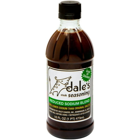 (2 Pack) Dale's Reduced Sodium Blend Steak Seasoning 16 fl. oz. (The Best Salmon Seasoning)