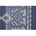 thumbnail image 5 of Bohemian Accent Rug - 7 ft. 10 in. x 10 ft., Midnight Blue, Waterproof Rug with Geometric Pattern, UV Protected Rug for Garden, Patio, Backyards, 5 of 8