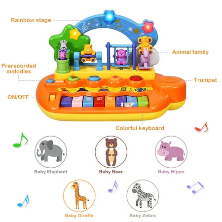 Piano Musical Pour Bebe Jouet Educatif Jouet Piano Interactif Jouet Musical Interactifs Avec Parc D Attractions Clavier Electrique Pour Enfants Cadeaux Pour Enfants Jeux De Sons Et De Lumieres Walmart Canada