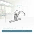 thumbnail image 2 of Moen Camerist Spot Resist Stainless One-Handle Kitchen Faucet, 2 of 5
