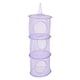 thumbnail image 3 of GOOHOCHY Organizador de bolsas de malla para ahorrar espacio, con 3 compartimentos, para juguetes y habitación infantil (morado), 3 of 8