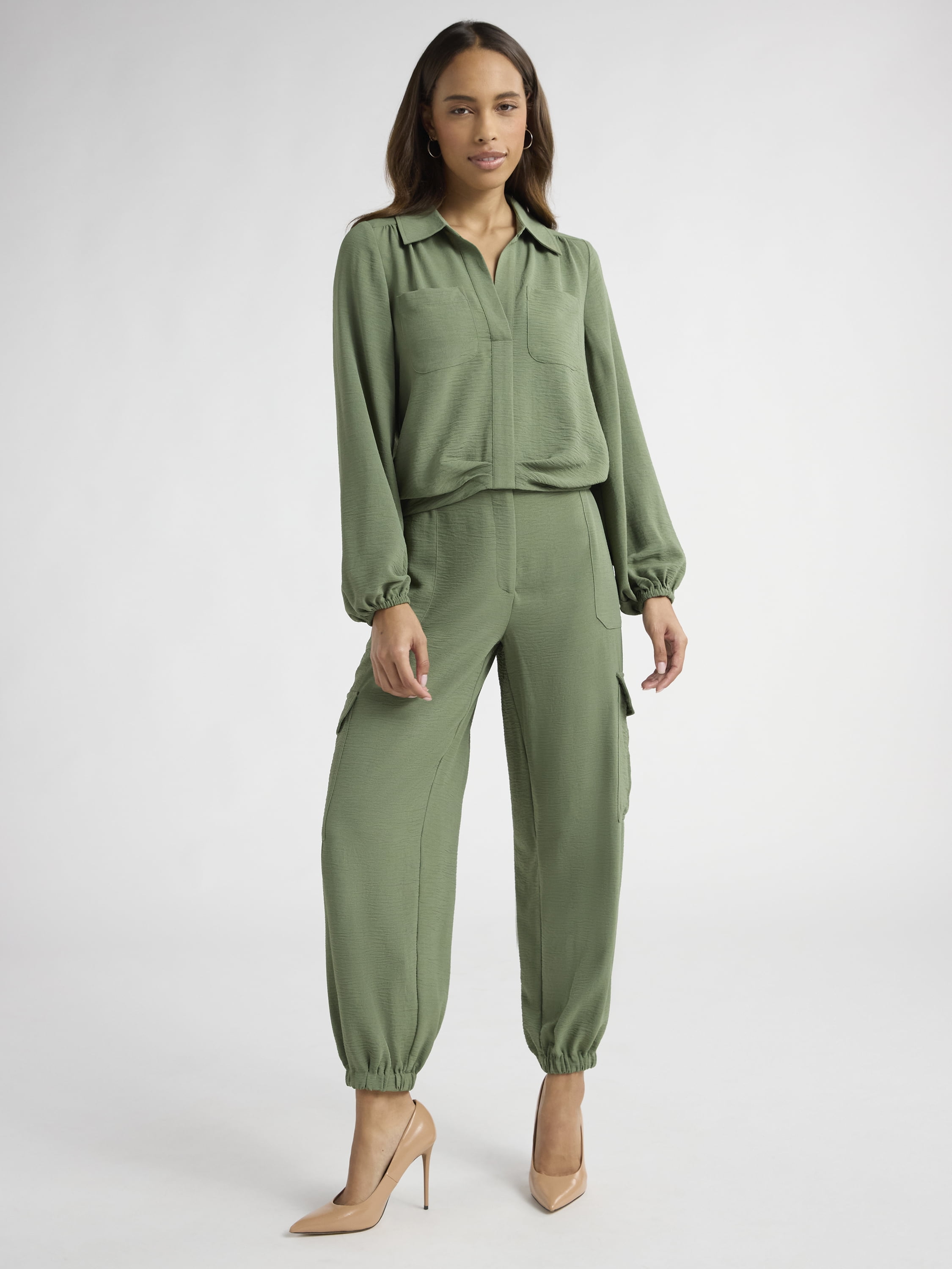 Sofia Jeans Women's and Women's Plus Utility Pants, Size XS-4X