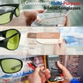 thumbnail image 4 of proSPORT BIFOCAL Safety Glasses Reader Night Yellow Sport Men & Women 2 Pairs, 4 of 6
