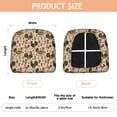 thumbnail image 3 of Beige Chicken Folk Pattern Seat Covers for Dining Room Chairs Set Of 4,Stretch Printed Washable Chair Seat Cover with Elastic Ties and Button,Removable Waterproof Couch Cushion Covers, 3 of 6