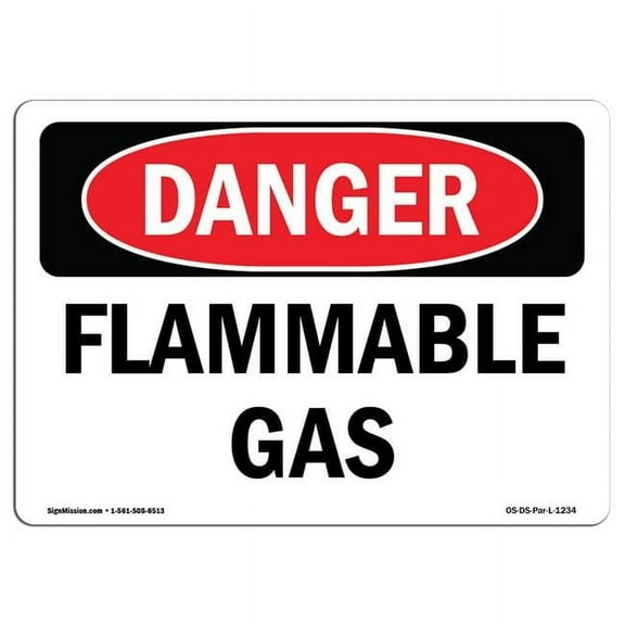 OSHA Danger Sign - Flammable Gas