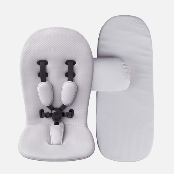 Paquete de inicio para cochecito Mima Xari, color blanco piedra
