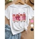 thumbnail image 1 of 1pc Girls Cotton Crew Neck T-Shirt - Cute Pencil & Bow Design, Loose Fit Breathable Soft Short Sleeve Shirt for Spring Summer, Mother's Day Gift, Back to School Day outfit, Comfortable Fit Tee, 1 of 7