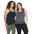 thumbnail image 4 of White Mark Women's Plus Size Tank Tops (Pack of 2), 4 of 5