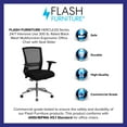 thumbnail image 3 of BizChair Mid-Back Ergonomic Office Chair, Mesh with Seat Slider and Adjustable Lumbar, Black, 3 of 9