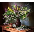 thumbnail image 2 of Skorokhod, Tatyana 13x12 Gold Ornate Wood Framed with Double Matting Museum Art Print Titled - Still life with wildflowers and berries, 2 of 4