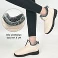 thumbnail image 5 of Ecetana Snow Boots for Women Winter Slip On Ankle Boots Waterproof Outdoor Anti Slip Shoes, 5 of 6