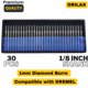 thumbnail image 4 of Juego de brocas diamantadas Drilax, 30 unidades, 1 mm, para vidrio y piedra, 4 of 9