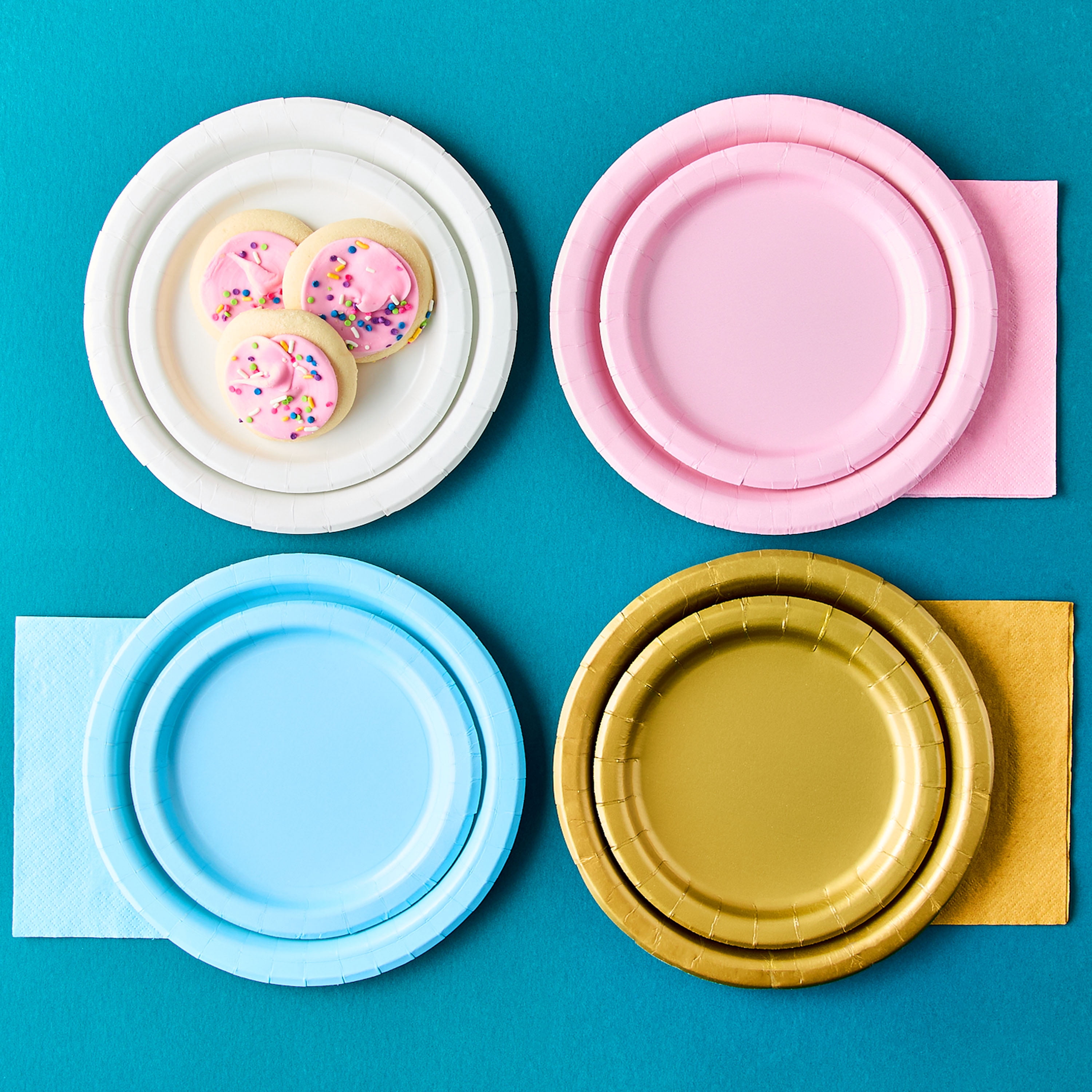 20 Count 9IN White Dessert Paper Plates by Way To Celebrate