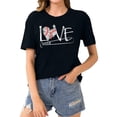 thumbnail image 2 of LYXSSBYX Plus Size Womens Shirts Clearance Women's Baseball Sport Printed T-Shirt with Round Neck and Short Sleeved Top, 2 of 5