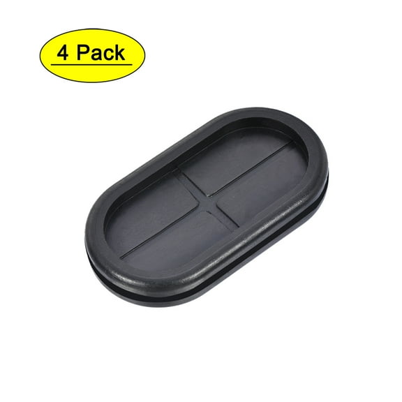 Uxcell 30x60mm Wire Protector Oil Resistant Oval Rubber Grommets 4Pack