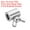 9mm, variant on Uxcell 304 Stainless Steel 6mm Hole Wire Rope Clips, 3Pcs Wire Rope Clamp Fasteners Butterfly Screws, Silver