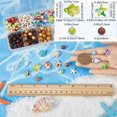 thumbnail image 3 of 1 Box 198Pcs DIY 6 Sets Bracelet Making Kits Sea Turtle Starfish Beads Summer Hawaii Ocean Beads Turquoise Bead Round Wood Beads for Jewelry Making Kits Adult Women Gifts Supplies, 3 of 6
