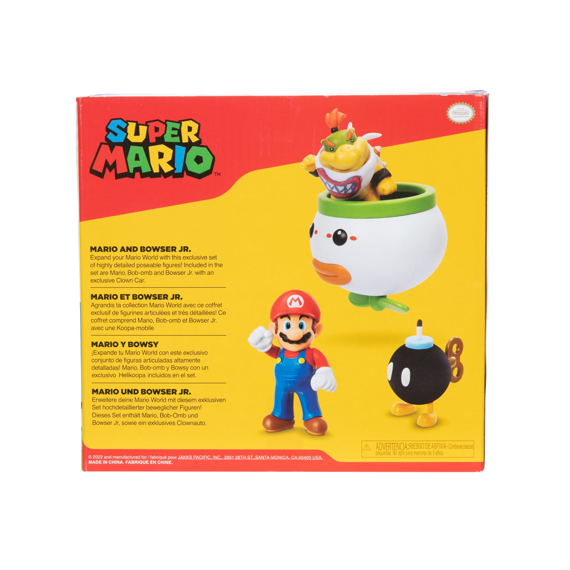 Nintendo Super Mario and Bowser Jr 2.5-in Figure Set 5-Pack