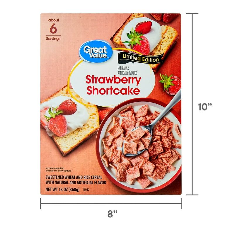 Great Value Strawberry Shortcake Cereal, 13 oz Box - Walmart.com Great Value Strawberry Shortcake Cereal, 13 oz Box - Walmart.com