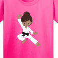 thumbnail image 4 of Inktastic African American Girl, Black Belt, Karate Girl Youth T-Shirt, 4 of 5