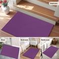 thumbnail image 6 of Dark Purple Area Rugs 2x3 for Living Room, Farmhouse Solid Purple Color Modern Art Non Slip Washable Rug Runner, Low Pile Indoor Floor Carpet Mat Bathroom Rugs for Bedroom, Kids Room, 6 of 9