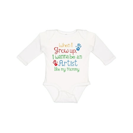 

Inktastic Artist Like Mommy Gift Baby Boy or Baby Girl Long Sleeve Bodysuit