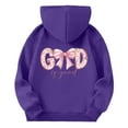 thumbnail image 6 of WhouRiu Girls Cartoon Graphic Hoodies Kids Long Sleeve Hooded Pullover Autumn Winter Cute Cozy Casual Sweatshirts With Pockets,11-12 Years, 6 of 6