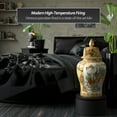 thumbnail image 2 of Red Lantern 24" Satsuma Peacock Porcelain Temple Jar, 2 of 7
