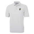 thumbnail image 2 of Men's Cutter & Buck Gray Grambling Tigers Big & Tall Team Logo Virtue Eco Pique Stripe Recycled Polo, 2 of 3