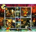 thumbnail image 2 of SUNSOUT INC - Halloween Stamps Skeleton Dance - 1000 pc Jigsaw Puzzle by Artist: Finchley Paper Arts - Finished Size 20" x 27" Halloween - MPN# 55924, 2 of 5