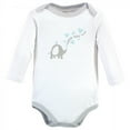 thumbnail image 3 of Luvable Friends Baby Boy Cotton Long-Sleeve Bodysuits 5pk, Boy Basic Elephant, 18-24 Months, 3 of 6