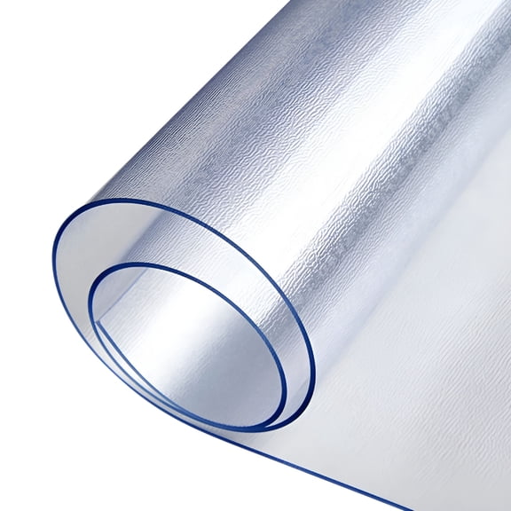 CCOCC Transparent Office Chair Mat for Carpeted Floors,48" x 36" x 0.05" Crystal Clear Heavy Duty Floor Mat Desk Chair Mat for Office Home with 4 Anti-Slip Pads