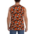 thumbnail image 4 of Fotbe Men's Owls And Boo Print Men's Sleeveless Muscle Tank Tops Casual T-Shirts for Gym Workout Beach-XX-Large, 4 of 8
