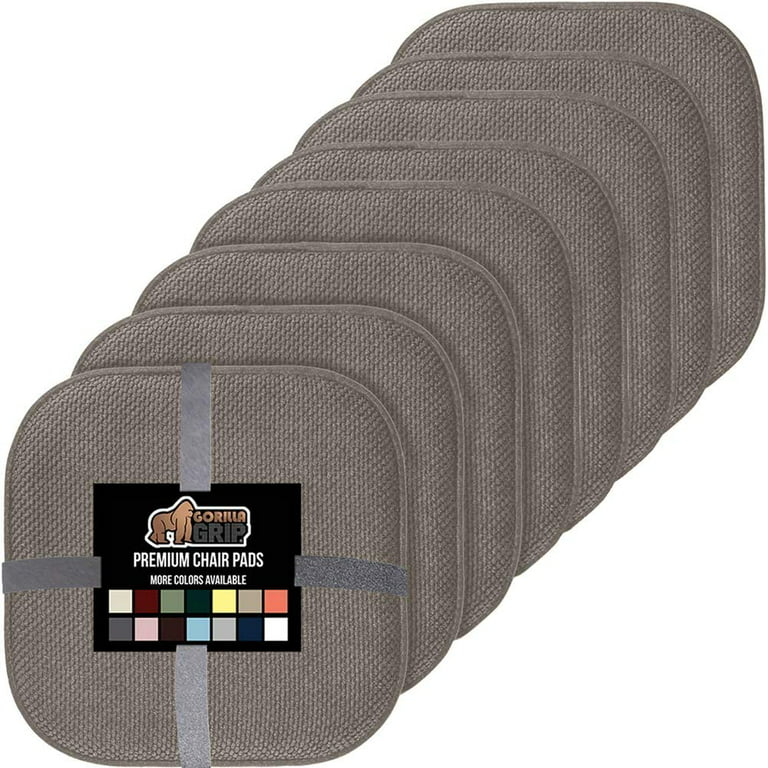 Gorilla Grip Memory Foam Chair Cushions, Slip Resistant, Thick and  Comfortable Seat Cushion Pads, Durable Soft Pain Relief Pad for Office  Desk, Dining