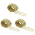 thumbnail image 5 of Zoyueyie 3pcs 2m Beautiful Christmas Ribbons Gift Packaging Ties Decor Craft Accessory (Golden), 5 of 10