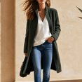 thumbnail image 2 of Enjoytime Fleece Jacket Women Fall Winter Stand Collar Zip Up Long Coat Warm Casual Trendy Long Sleeve Outerwear with Pockets, 2 of 8