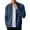 Navy, variant on IWRICH Men's Ribbed Stand Collar Knit Jacket Full Zip Textured Cardigan for Casual Office Wear White XL