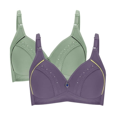 LLYWEY Bras for Women Wireless on Sale No Wire Push up Bras Women Ladies Nursing Bra Style-706 Women s Plus Padded Bra Feature Adult Female Plus Size Sports Bras Multicolor 36B