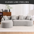 thumbnail image 4 of LUCKHAO Modular L- Shaped Chenille Sectional Sofa Couch with Chaise ,Sleeper Sofa Couches , Deep Seater Upholstered Memory Foam Sofa Couch ,No Installation, 4 of 14