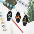 thumbnail image 4 of 60Pack Motel Keychain Blanks Vintage Motel Keychains Sublimation Blank Keychain for Vinyl DIY Crafting Keychain Black, 4 of 6