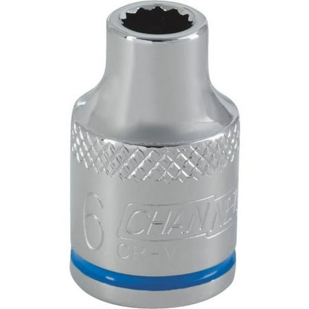 Channellock 3/8 Drive 6 mm 12-Point Shallow Metric Socket