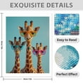 thumbnail image 3 of Diamond Art Kit for Adults, Giraffes Cool Sunglasses Fun Trio Diamond Painting for Adults Beginners, 5D DIY Diamond Art Painting Kits, Colorful Diamond Painting Craft for Home Decor 12x16, 3 of 7