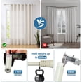 thumbnail image 6 of Urbanest Adjustable Single Curtain Rod Set Gilded Tribale Finials – 1 - Inch Diameter, With French White Rod, 84–120 Inches, 6 of 6