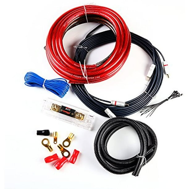 4 Gauge Power Amplifier/amp Kit 1200 Watt Complete Install Wiring Kit ...