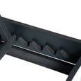 thumbnail image 6 of Christopher Knight Home 2-Piece Wood Adjustable Double Chaise Lounge with Concrete Side Table, Black, 6 of 16