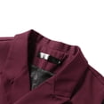 thumbnail image 5 of AZoiNM Men's Slim Fit Double Breasted Vest Notch Lapel Business Casual Polyester Rayon, 5 of 9