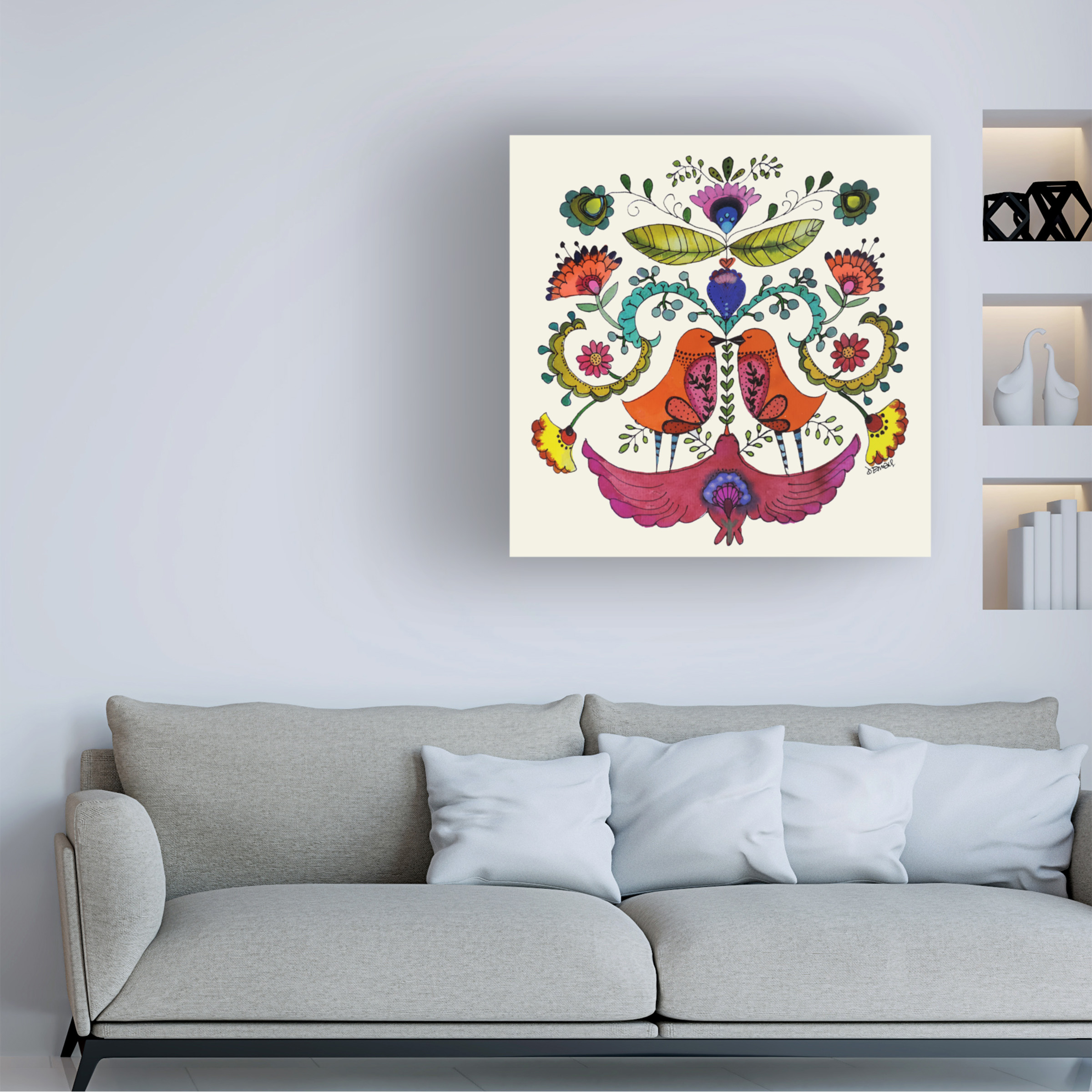 Sylvie Demers 'Equilibre' Canvas Art